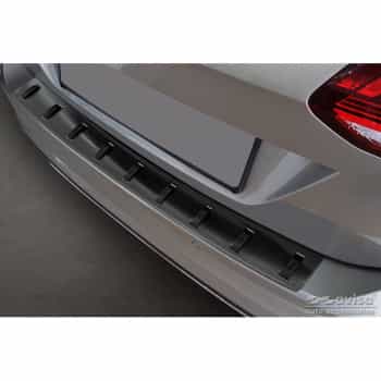 Protection de pare-chocs arrière en acier inoxydable noir pour Volkswagen Golf VII Variant Facelift 2017-2019 (incl. R