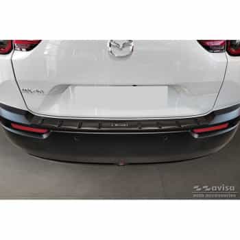 Protecteur de pare-chocs arrière en acier inoxydable noir pour Mazda MX-30 2020- 'STRONG EDITION'