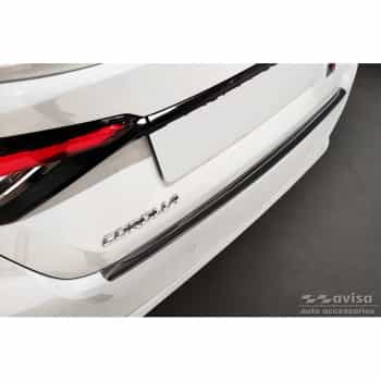 Protecteur de pare-chocs arrière en acier inoxydable noir adapté à Toyota Corolla XII Sedan 2019-