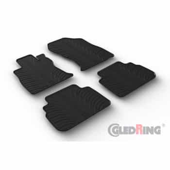 Tapis en caoutchouc adaptés pour Subaru Forester (SK) 2018- (profil en T 4 pièces + clips de montage)