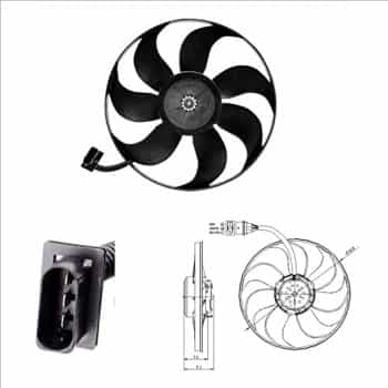 Ventilateur, refroidissement du moteur 47393 NRF