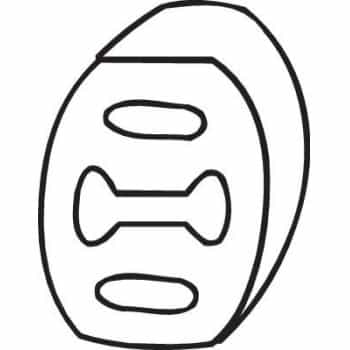 Bandes de caoutchouc, échappement