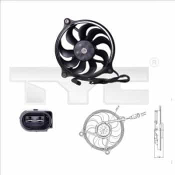 Roue de ventilateur de refroidissement 837-0017 TYC