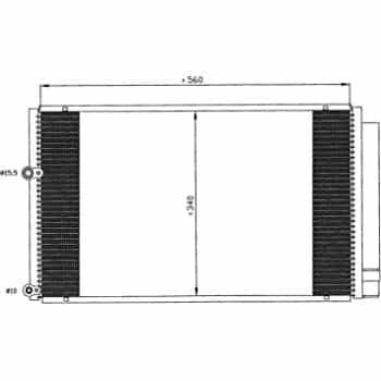 Condenseur, climatisation EASY FIT 35601 NRF