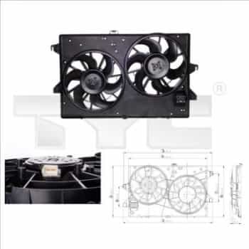 Roue de ventilateur de refroidissement 810-0002 TYC