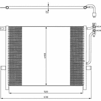 Condenseur, climatisation EASY FIT 35589 NRF