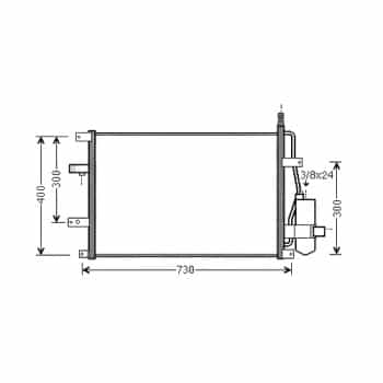 Condenseur, climatisation VO5107D Ava Quality Cooling
