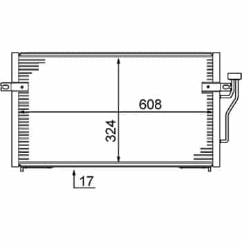 Condenseur, climatisation AC 213 000S Mahle