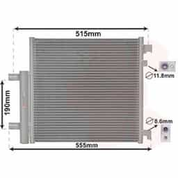 Condenseur, climatisation 81005140 Van Wezel