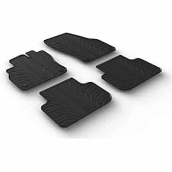 Tapis en caoutchouc adaptés pour Audi Q3 2019- (T design 4 pièces + clips de montage)