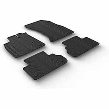 Tapis en caoutchouc adaptés pour Audi Q5 2017- (T-Design 4 pièces + clips de montage)