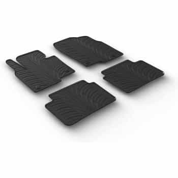Tapis en caoutchouc adaptés pour Mazda CX-30 8/2019- (T-Design 4 pièces + clips de montage)