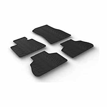 Tapis en caoutchouc pour BMW X5 (G05) 2018- (T-Design 4 pièces + clips de montage)