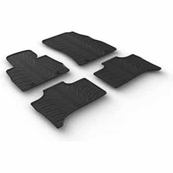 Tapis en caoutchouc pour BMW X5 E53 1999-2006 (T-Design 4 pièces + clips de montage)