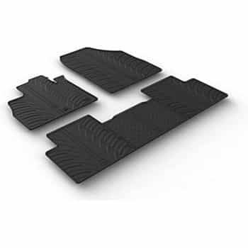 Tapis en caoutchouc pour Renault Scenic IV 11/2016- (T-Design 5 pièces + clips de fixation)