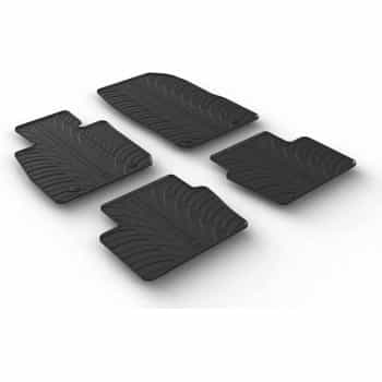 Tapis en caoutchouc adaptés pour Mazda CX-5 6/2017- (T-Design 4 pièces + clips de montage)