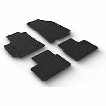 Tapis en caoutchouc adaptés pour Renault Arkana 2020- (T-Design 4 pièces + clips de montage)