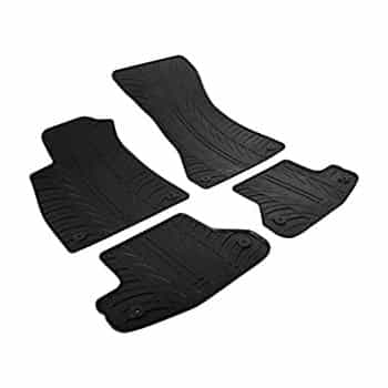 Tapis en caoutchouc pour Audi A5 Coupé 12/2016- (T-Design 4 pièces + clips de montage)