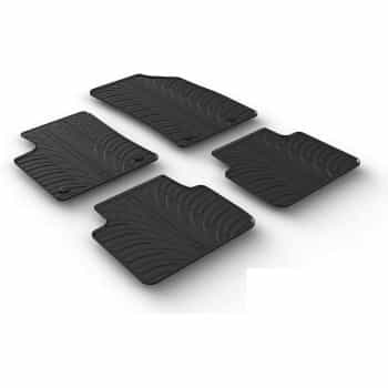 Tapis en caoutchouc pour Opel Crossland X 6/2017- (T-Design 4 pièces)