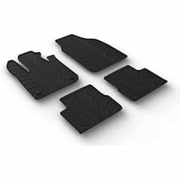 Tapis en caoutchouc adaptés pour Fiat 500e 2020- (T-Design 4 pièces)