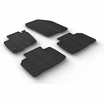 Tapis en caoutchouc adaptés pour Ford Edge 2016- (T-Design 4 pièces + clips de montage)