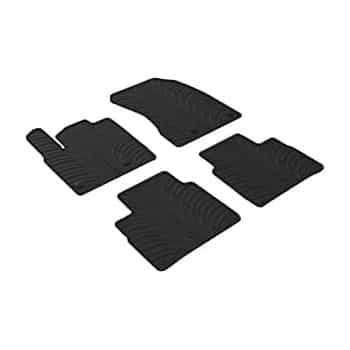 Tapis en caoutchouc adaptés pour Nissan X-Trail 2021- (T-Design 4 pièces + clips de montage)