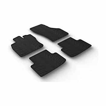 Tapis en caoutchouc adaptés pour Cupra Formentor 2020- (T-Design 4 pièces + clips de montage)
