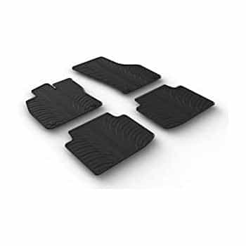 Tapis en caoutchouc pour Volkswagen Arteon 6/2017- (T-Design 4 pièces + clips de montage)