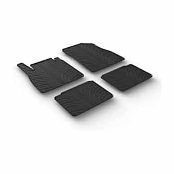 Tapis en caoutchouc pour Nissan Micra K14 2017- (T-Design 4 pièces)