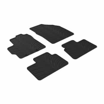 Tapis en caoutchouc adaptés à Toyota Aygo X 2022- (T-Design 4 pièces + clips de montage)