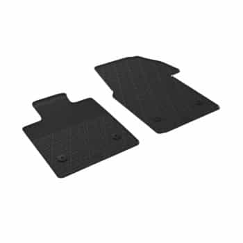 Tapis en caoutchouc pour Volkswagen Transporter T7 Multivan 2022- (G-Design 2 pièces + clips de montage