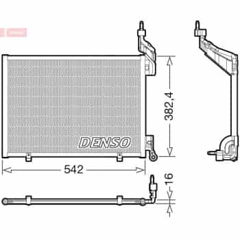 Condenseur, climatisation DCN10048 Denso