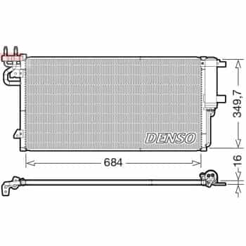 Condenseur, climatisation DCN10045 Denso