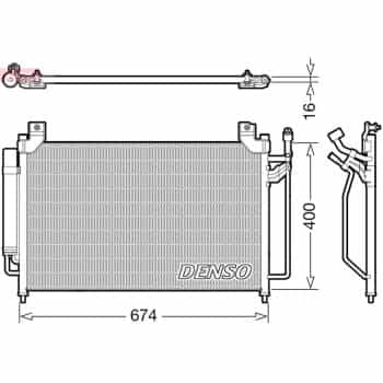 Condenseur, climatisation DCN44013 Denso