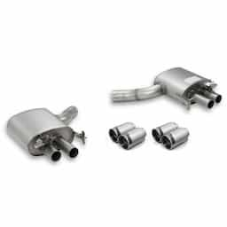 Remus Silencieux d'échappement adapté pour (Axle-Back System) Audi RS4/RS5 - Argent / Carbone