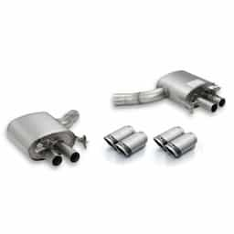 Remus Silencieux d'échappement adapté pour (Axle-Back System) Audi RS4/RS5 - Argent / Carbone