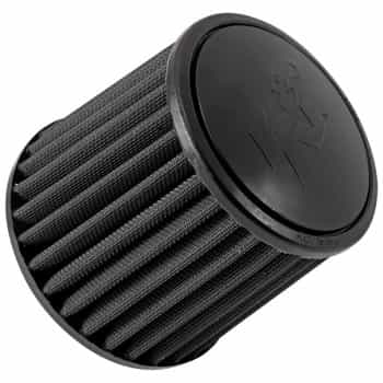 K&N Universal Dryflow Black Filtre à air conique connexion 70 mm, bas 152 mm, haut 133 mm, hauteur 133 mm