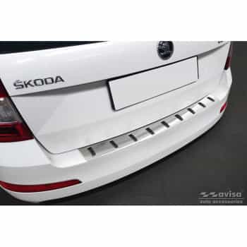 Protection de seuil de coffre en inox adaptable à Skoda Octavia III Combi 2013-2017 'STRONG EDITION'