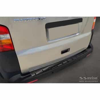 Protection de pare-chocs arrière en acier inoxydable noir pour Volkswagen Transporter T5 2003-2015 avec Multivan/Cara
