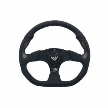 Volant Sport Simoni Racing X2 Poly / Pelle 'Formula' 330mm - Noir