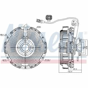 Embrayage, ventilateur de radiateur 86159 Nissens