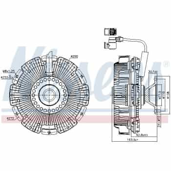 Embrayage, ventilateur de radiateur 86248 Nissens