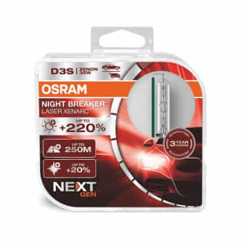 Lampes au xénon laser Osram Xenarc Night Breaker D3S - 12V/35W - lot de 2 pièces (4400k)