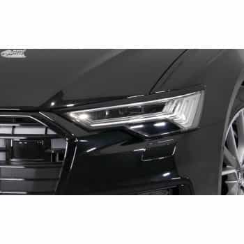 Spoilers de phares adaptés pour Audi A6 (C8) Berline/Avant 2018- (ABS)