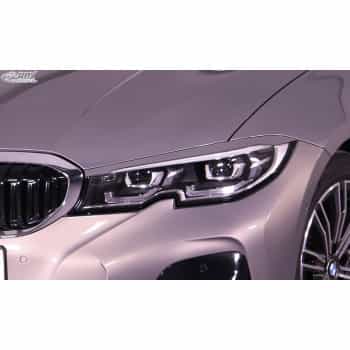 Spoilers de phares adaptés pour BMW Série 3 G20/G21 Berline/Touring 2019- (ABS)