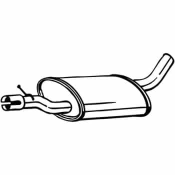 Silencieux central 233-613 Bosal