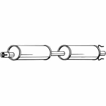 Silencieux central 154-461 Bosal