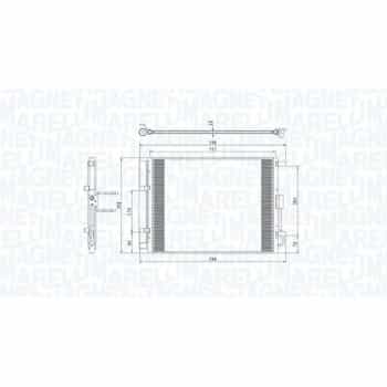 Condenseur, climatiseur 350203809000 Magneti Marelli