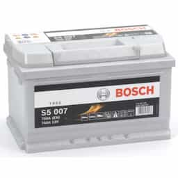 Batterie auto Bosch S5007 - 74A/h - 750A - pour véhicules sans système start-stop