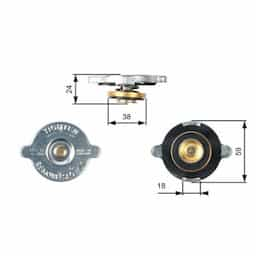 Bouchon de radiateur RC111 Gates